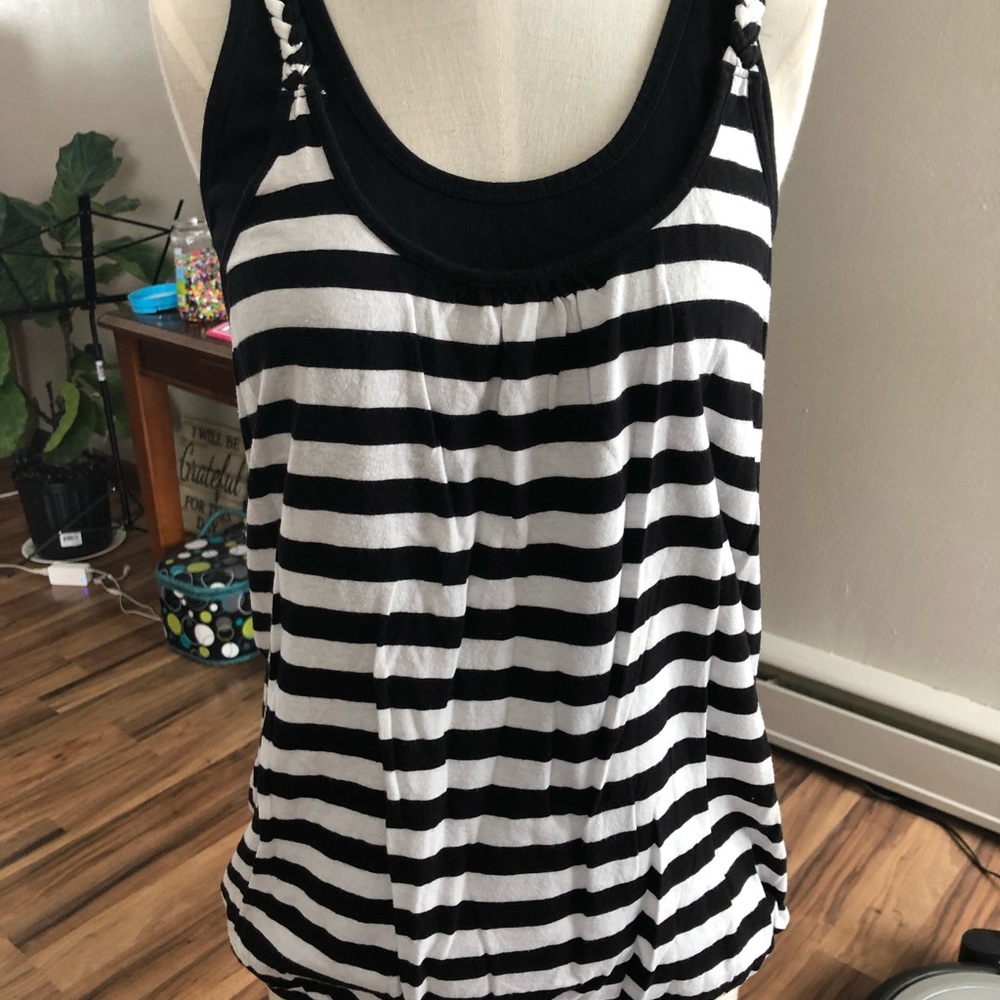 Double layer racerback tank